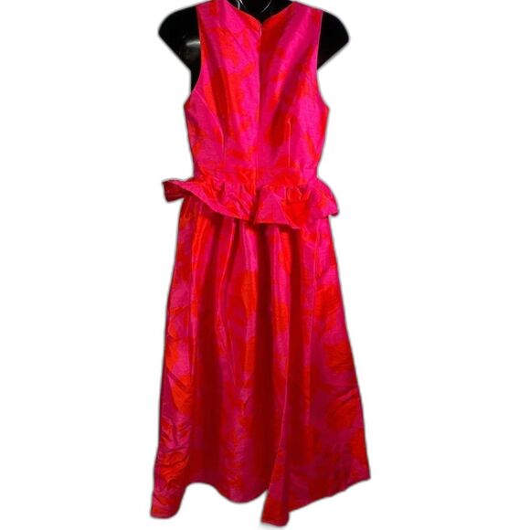 Kate Spade Target Women's Peplum Ruffle Midi Dress Sleeveless Size 6 - Picture 7 of 9